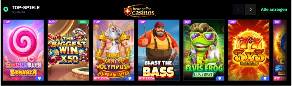 Beliebti Online Slot Spiele im Casino